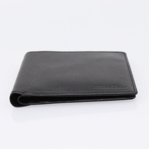 BURBERRY Nova Check Wallet Leather Black Auth am12497V