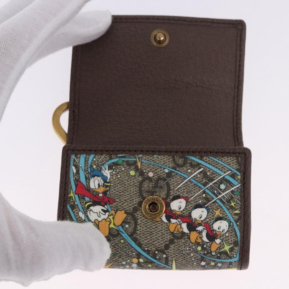 GUCCI × Disney Donald Duck GG Supreme Air Pods Case PVC 647930 Auth am12498M