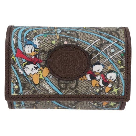 GUCCI × Disney Donald Duck GG Supreme Air Pods Case PVC 647930 Auth am12498M