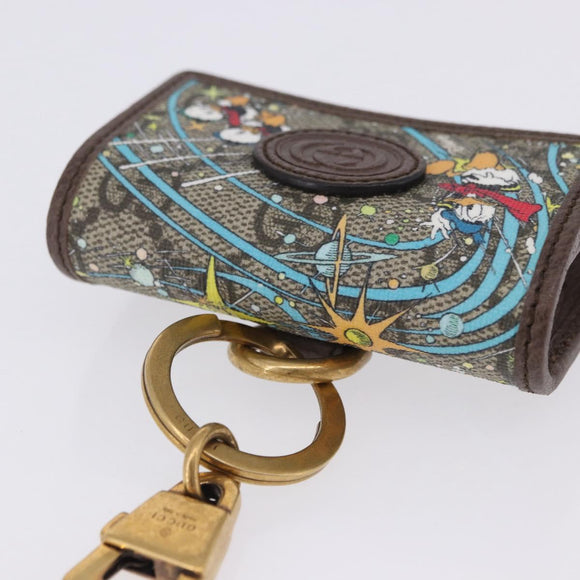 GUCCI × Disney Donald Duck GG Supreme Air Pods Case PVC 647930 Auth am12498M