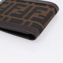 FENDI Zucca Canvas Bifold Wallet Brown Auth am12503V-10