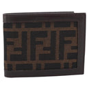 FENDI Zucca Canvas Bifold Wallet Brown Auth am12503V-2
