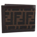 FENDI Zucca Canvas Bifold Wallet Brown Auth am12503V-3