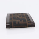 FENDI Zucca Canvas Bifold Wallet Brown Auth am12503V-5