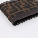 FENDI Zucca Canvas Bifold Wallet Brown Auth am12503V-9