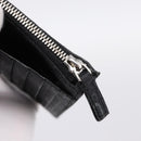 BALENCIAGA Fragment Case PVC Leather Black Silver 640535 Auth am12506M-9