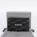 BALENCIAGA Fragment Case PVC Leather Black Silver 640535 Auth am12506M-12