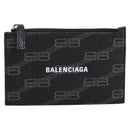 BALENCIAGA Fragment Case PVC Leather Black Silver 640535 Auth am12506M-13