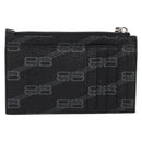 BALENCIAGA Fragment Case PVC Leather Black Silver 640535 Auth am12506M-2