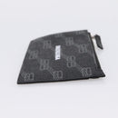 BALENCIAGA Fragment Case PVC Leather Black Silver 640535 Auth am12506M-4