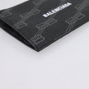 BALENCIAGA Fragment Case PVC Leather Black Silver 640535 Auth am12506M-14