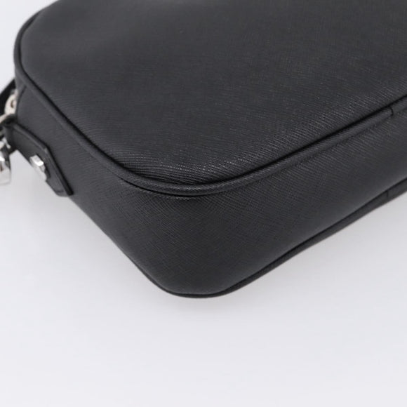 Vivienne Westwood Shoulder Bag PVC Black Silver Auth am12513V