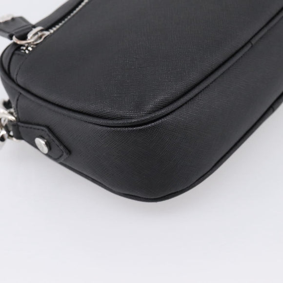 Vivienne Westwood Shoulder Bag PVC Black Silver Auth am12513V