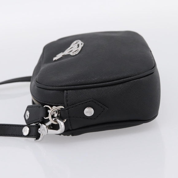 Vivienne Westwood Shoulder Bag PVC Black Silver Auth am12513V
