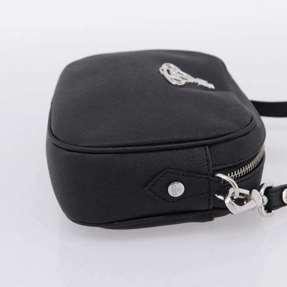Vivienne Westwood Shoulder Bag PVC Black Silver Auth am12513V