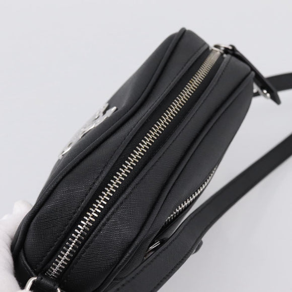 Vivienne Westwood Shoulder Bag PVC Black Silver Auth am12513V