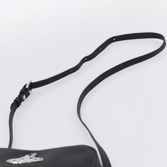 Vivienne Westwood Shoulder Bag PVC Black Silver Auth am12513V