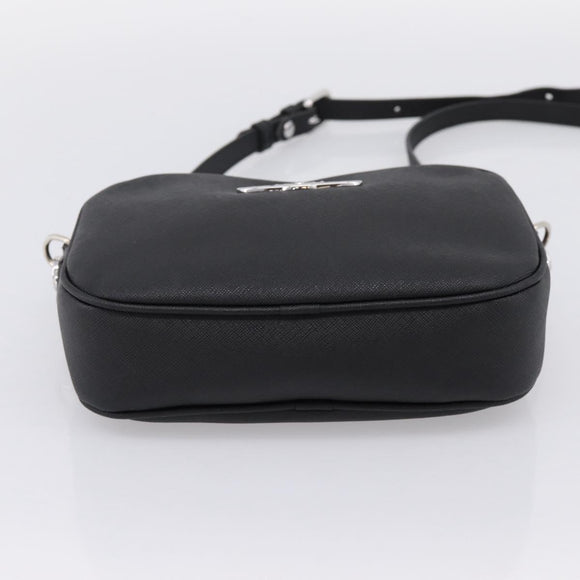 Vivienne Westwood Shoulder Bag PVC Black Silver Auth am12513V