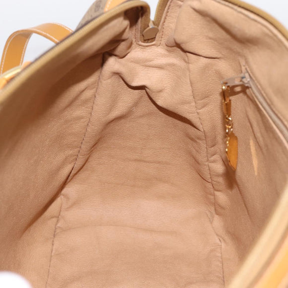 GUCCI Micro GG Supreme Bag PVC Leather 2way Beige Gold 002 25 0033 Auth am12515A