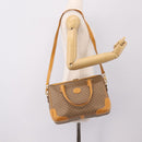 GUCCI Micro GG Supreme Bag PVC Leather 2way Beige Gold 002 25 0033 Auth am12515A-24