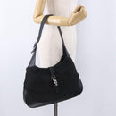 GUCCI Jackie Shoulder Bag Nylon Black Silver 001 3346 Auth am12516V-23