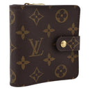 LOUIS VUITTON Monogram Compact Zip Wallet M61667 LV Auth am12518V-1