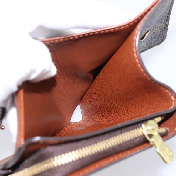LOUIS VUITTON Monogram Compact Zip Wallet M61667 LV Auth am12518V