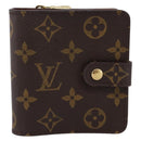 LOUIS VUITTON Monogram Compact Zip Wallet M61667 LV Auth am12518V-13