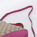 GUCCI GG Supreme Mini Boston Bag PVC 2way Beige Gold 409527 Auth am12519M-10
