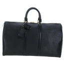 LOUIS VUITTON Epi Keepall 45 Boston Bag Black M42972 LV Auth am12520SAV-2