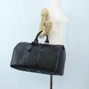 LOUIS VUITTON Epi Keepall 45 Boston Bag Black M42972 LV Auth am12520SAV-23