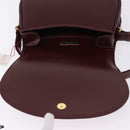 CARTIER Must Line Shoulder Bag Leather Bordeaux Gold Auth am12521V-15
