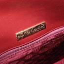 CARTIER Must Line Shoulder Bag Leather Bordeaux Gold Auth am12521V-16