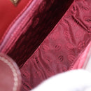 CARTIER Must Line Shoulder Bag Leather Bordeaux Gold Auth am12521V-17