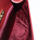 CARTIER Must Line Shoulder Bag Leather Bordeaux Gold Auth am12521V-18