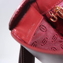 CARTIER Must Line Shoulder Bag Leather Bordeaux Gold Auth am12521V-22