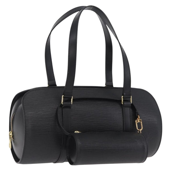 LOUIS VUITTON Epi Soufflot Hand Bag Black M52222 LV Auth am12523V