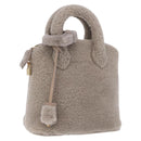 LOUIS VUITTON Lockit Voyage Hand Bag Mouton Greige M93850 LV Auth am12524SAM-1