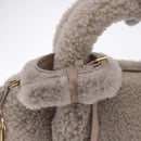 LOUIS VUITTON Lockit Voyage Hand Bag Mouton Greige M93850 LV Auth am12524SAM-18