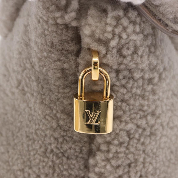 LOUIS VUITTON Lockit Voyage Hand Bag Mouton Greige M93850 LV Auth am12524SAM