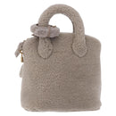 LOUIS VUITTON Lockit Voyage Hand Bag Mouton Greige M93850 LV Auth am12524SAM-13