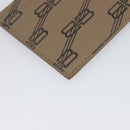 BALENCIAGA Fragment Case Card Case PVC Beige Gold 640535 Auth am12526M-16
