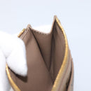 BALENCIAGA Fragment Case Card Case PVC Beige Gold 640535 Auth am12526M-19