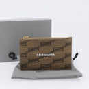 BALENCIAGA Fragment Case Card Case PVC Beige Gold 640535 Auth am12526M-12