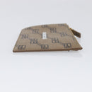 BALENCIAGA Fragment Case Card Case PVC Beige Gold 640535 Auth am12526M-3