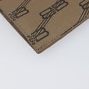 BALENCIAGA Fragment Case Card Case PVC Beige Gold 640535 Auth am12526M-14