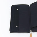 HERMES Fourre Tout Perth Wallet Cotton Black Silver Auth am12528A-18