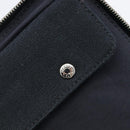 HERMES Fourre Tout Perth Wallet Cotton Black Silver Auth am12528A-10