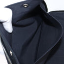 HERMES Fourre Tout Perth Wallet Cotton Black Silver Auth am12528A-11
