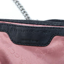 Stella MacCartney Chain Falabella Bag Suede Black Silver 371223 Auth am12535V-16